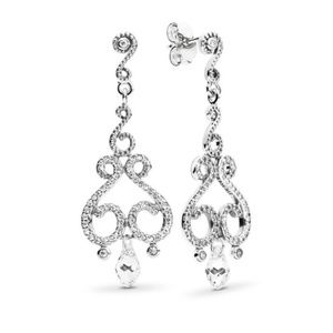 New Pandora Swirling Chandeliers Earrings 925